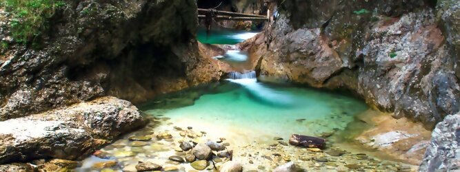 schönste Klammen, Grotten, Schluchten, Gumpen & Höhlen sind ideale Ziele für einen Tagesausflug im Wanderurlaub. Reisetipp zu den schönsten Plätzen